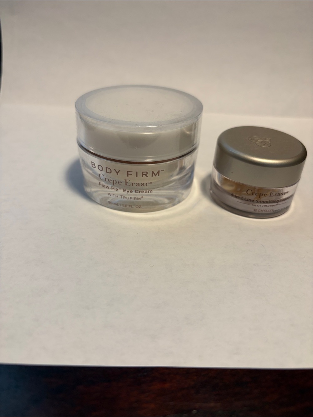 New Crepe Erase Body Firm Flaw-Fix Eye Cream and Crepe Erase 4 in 1 Line Smooth